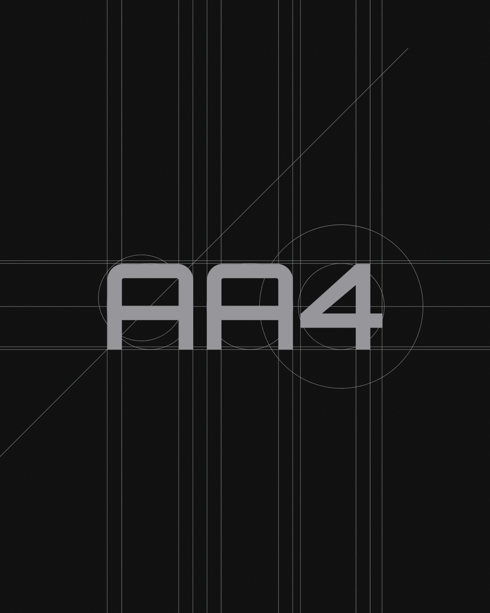 AA4 워드마크 그리드 설계 도면