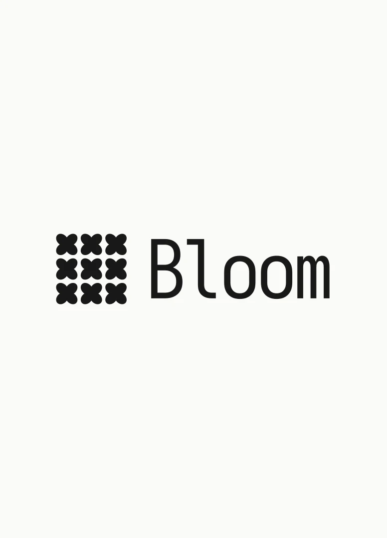 Bloom 로고, 흰 배경 버전